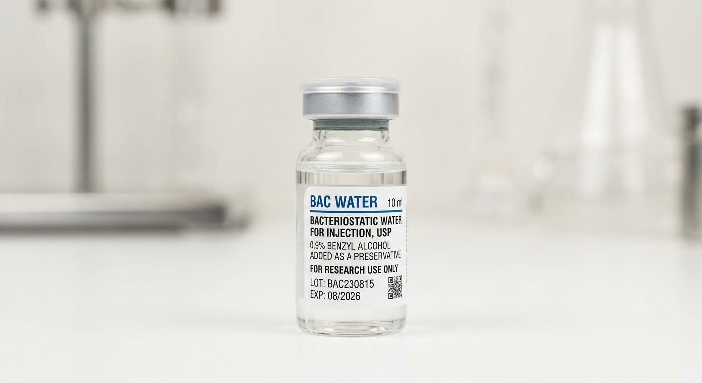 Bacteriostatic Water for Injection, USP (10mL) – For Research Use Only